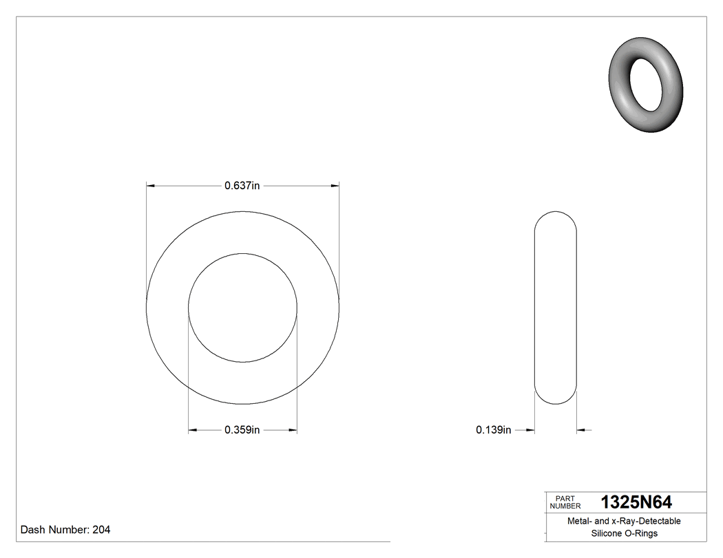 Technical drawing - 1325N64